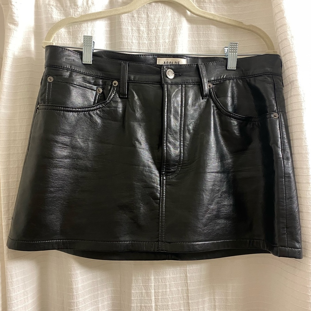 Agolde Black Mini Skirt Night Out Essential